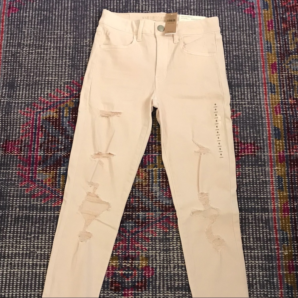 AE Next Level stretch JEGGINGS distressed 6L NWT